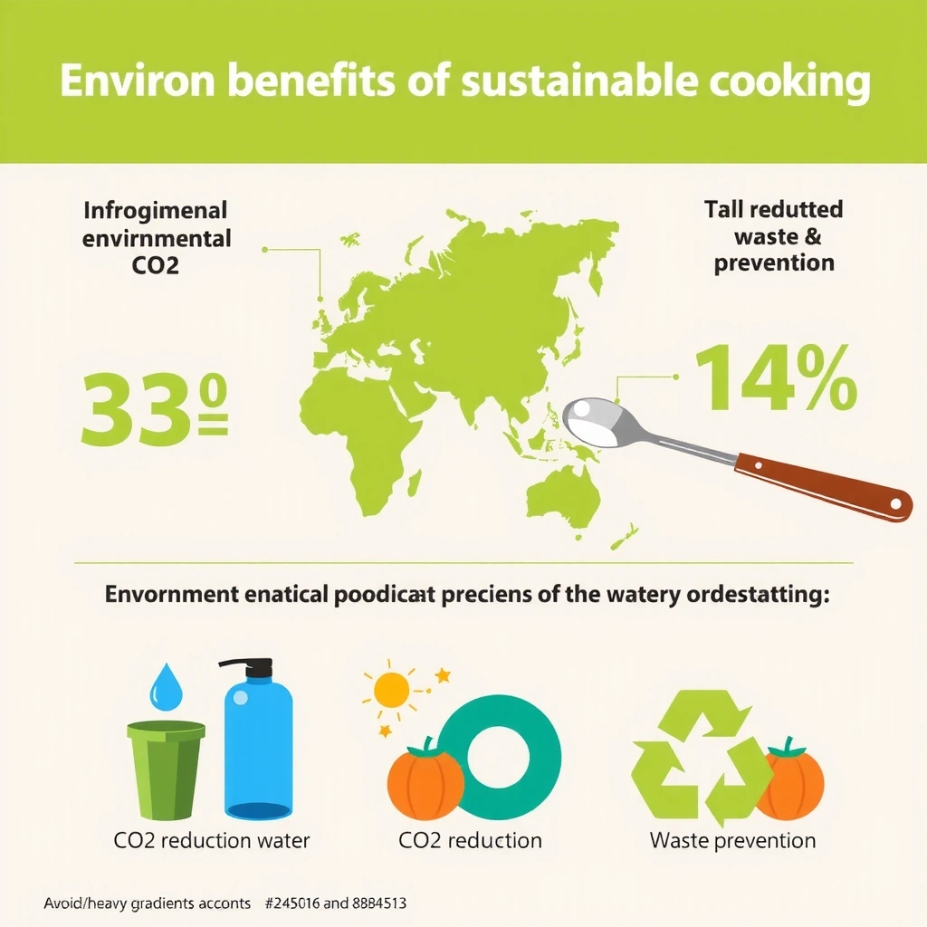 Infographic showing the environmental impact of food waste reduction